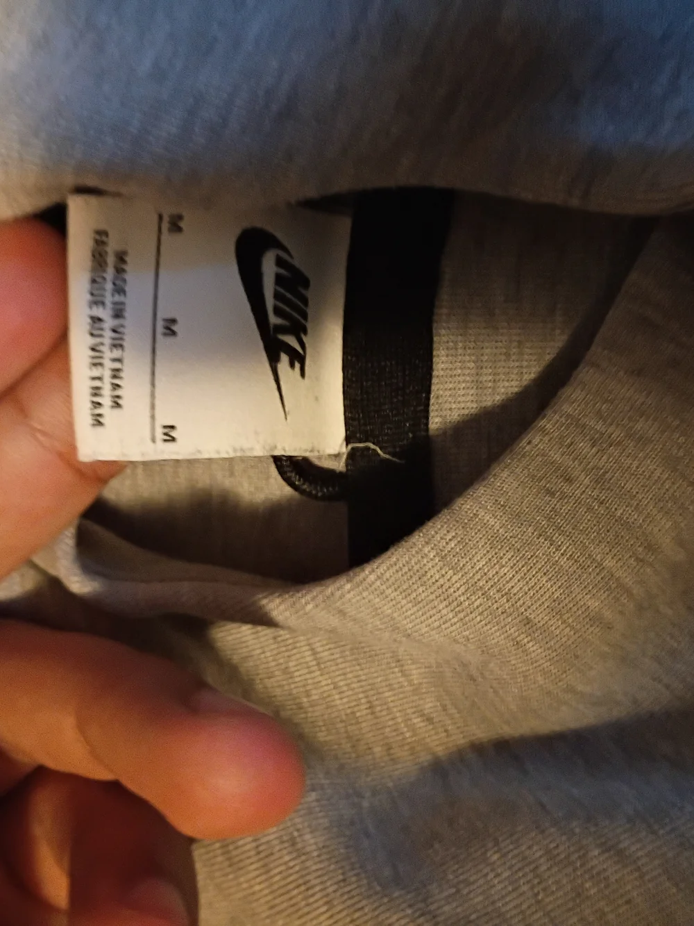Nike Gray Kids Hoodie Jacket with Black Trim